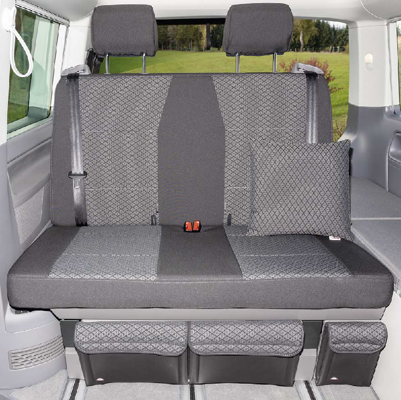 Sitzbezüge passend für VW Polo ab Bj. 2001 2er Set Wabendesign