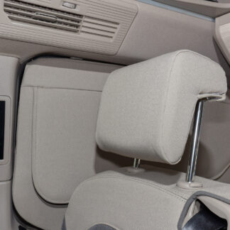 Second Skin ® Schonbezug für Kopfstütze verstellbar der Fahrerhaussitze VW T7 California, 2er-Set, Design "Sandwick".
