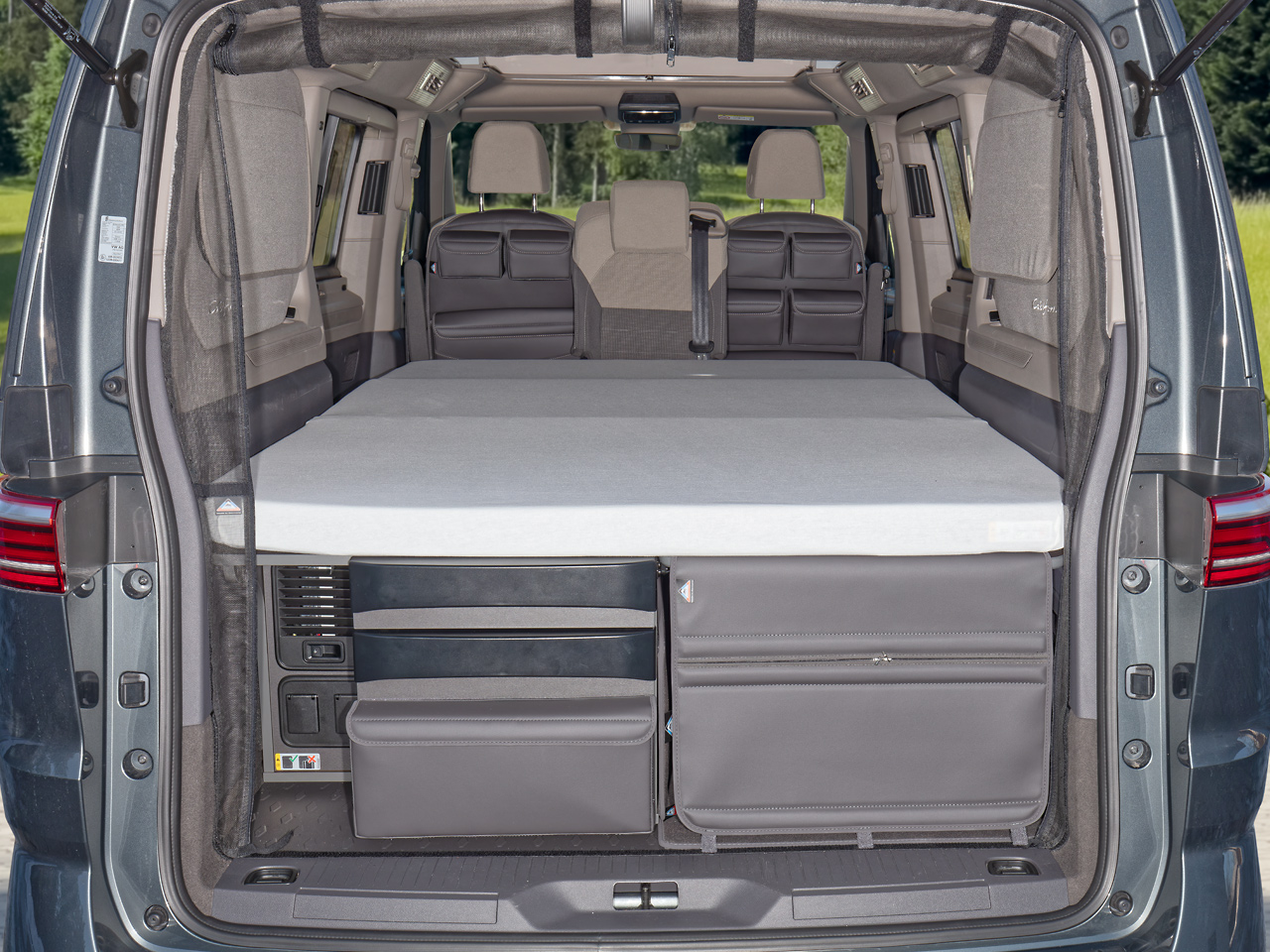 BRANDRUP® iXTEND ® Spannbettlaken für original Schlafauflage (Faltbett), VW T7 Beach Camper/Tour, Single-Jersey